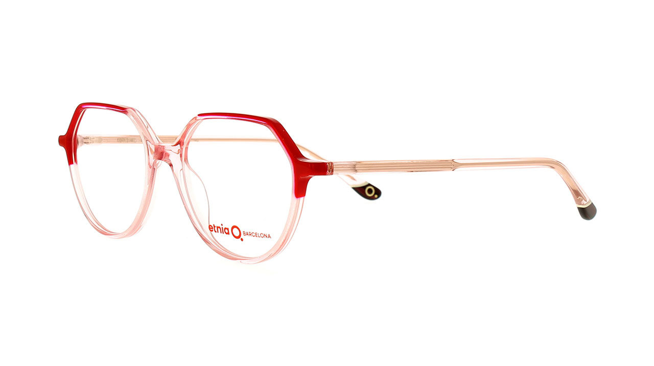 Paire de lunettes de vue Etnia-barcelona Orchid couleur rouge - Côté à angle - Doyle