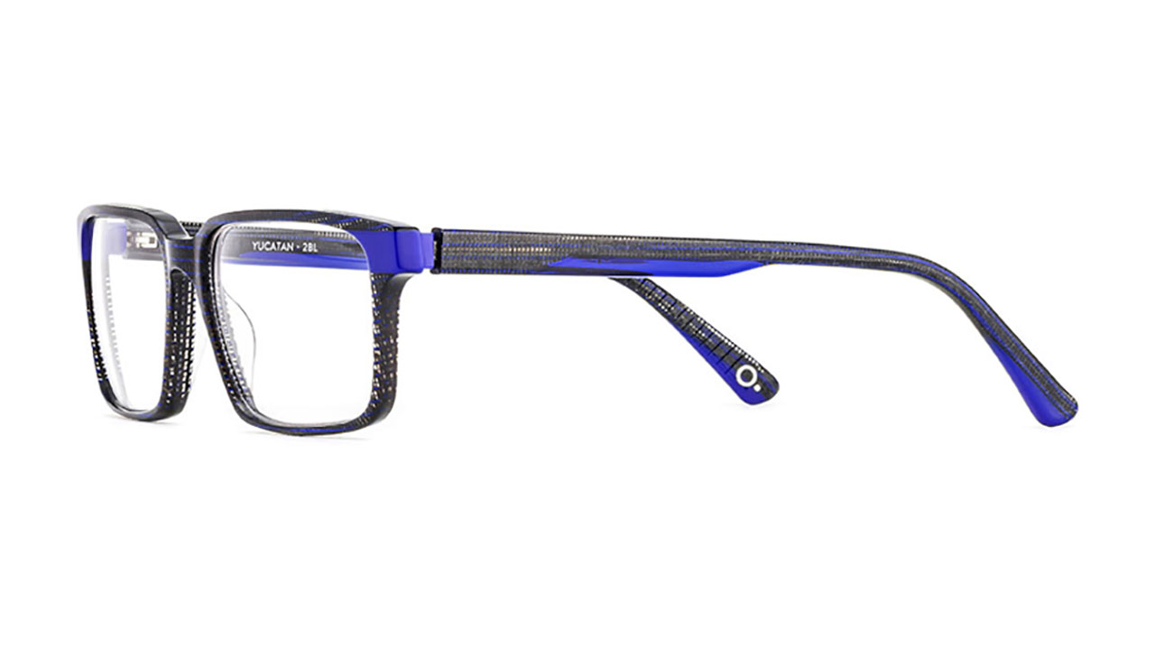 Paire de lunettes de vue Etnia-barcelona Yucatan couleur bleu - Côté à angle - Doyle