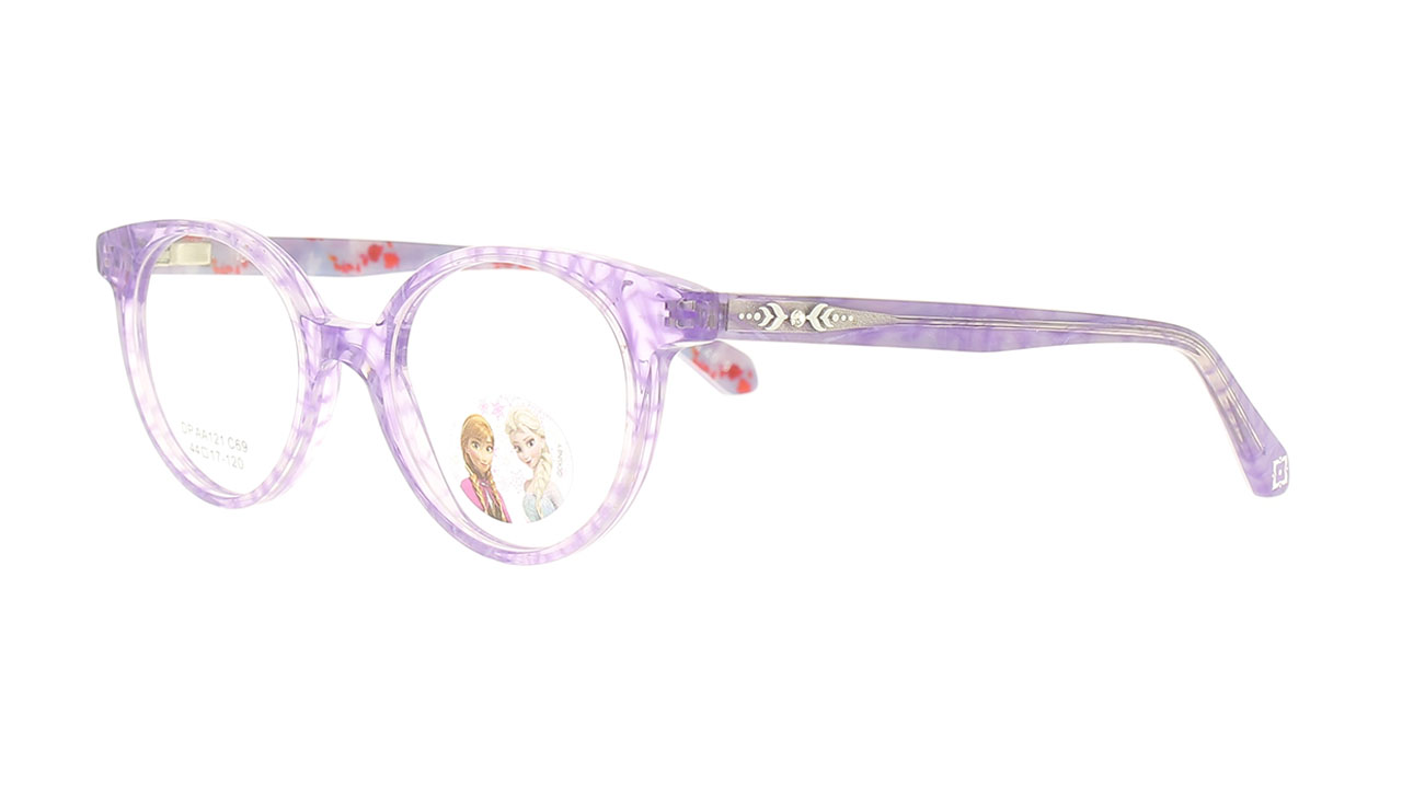 Paire de lunettes de vue Opal-enfant Dpaa121 couleur mauve - Côté à angle - Doyle