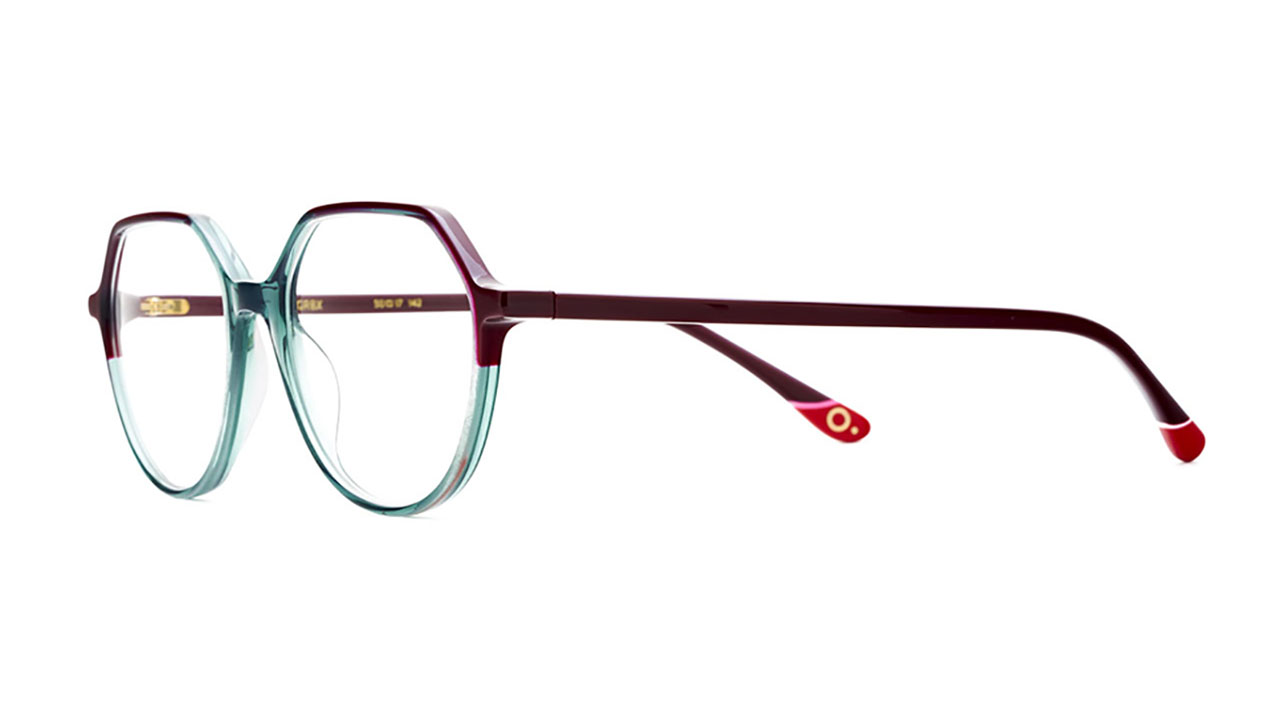 Paire de lunettes de vue Etnia-barcelona Orchid couleur vert - Côté à angle - Doyle