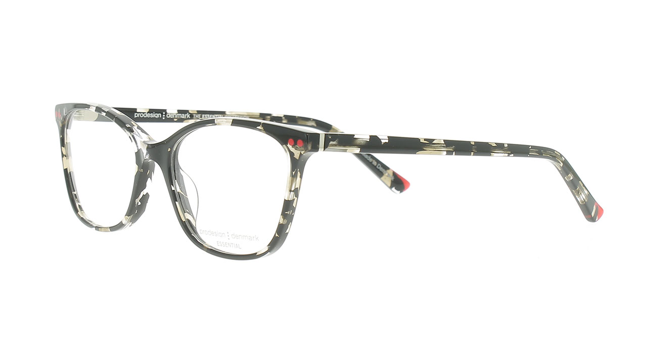 Paire de lunettes de vue Prodesign 3625 couleur noir - Côté à angle - Doyle