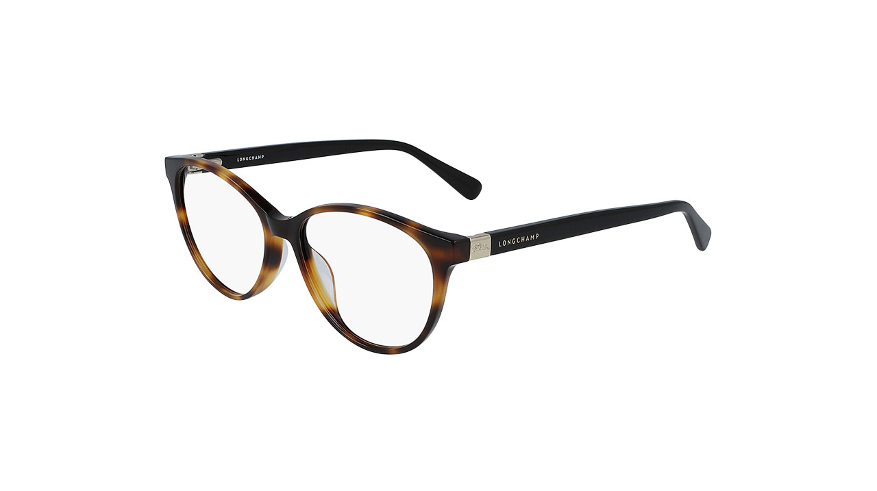 Paire de lunettes de vue Longchamp Lo2648 couleur brun - Côté à angle - Doyle
