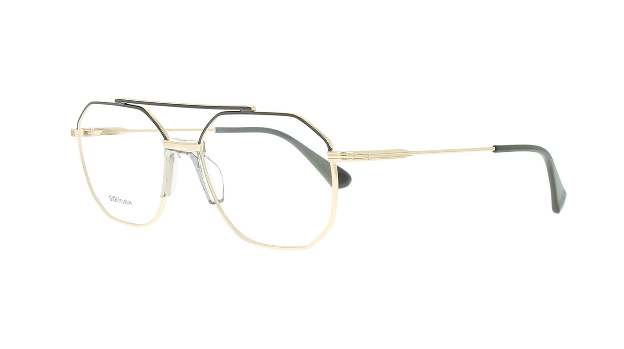 Paire de lunettes de vue Gigi-studios Warhol couleur noir - Côté à angle - Doyle