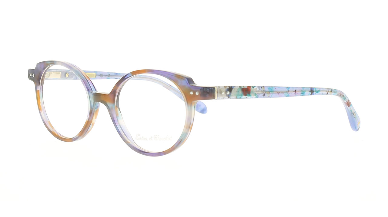 Paire de lunettes de vue Tartine-et-chocolat Tcaa343 couleur brun - Côté à angle - Doyle