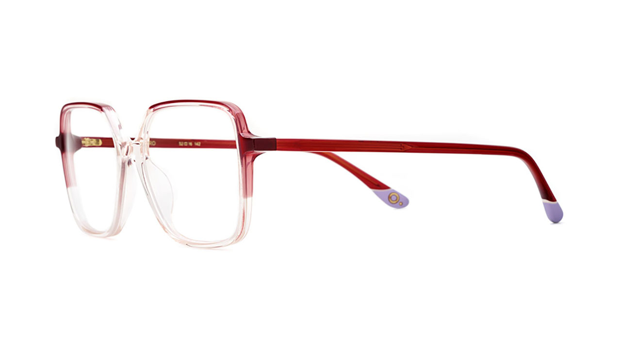 Paire de lunettes de vue Etnia-barcelona Daisy couleur rouge - Côté à angle - Doyle