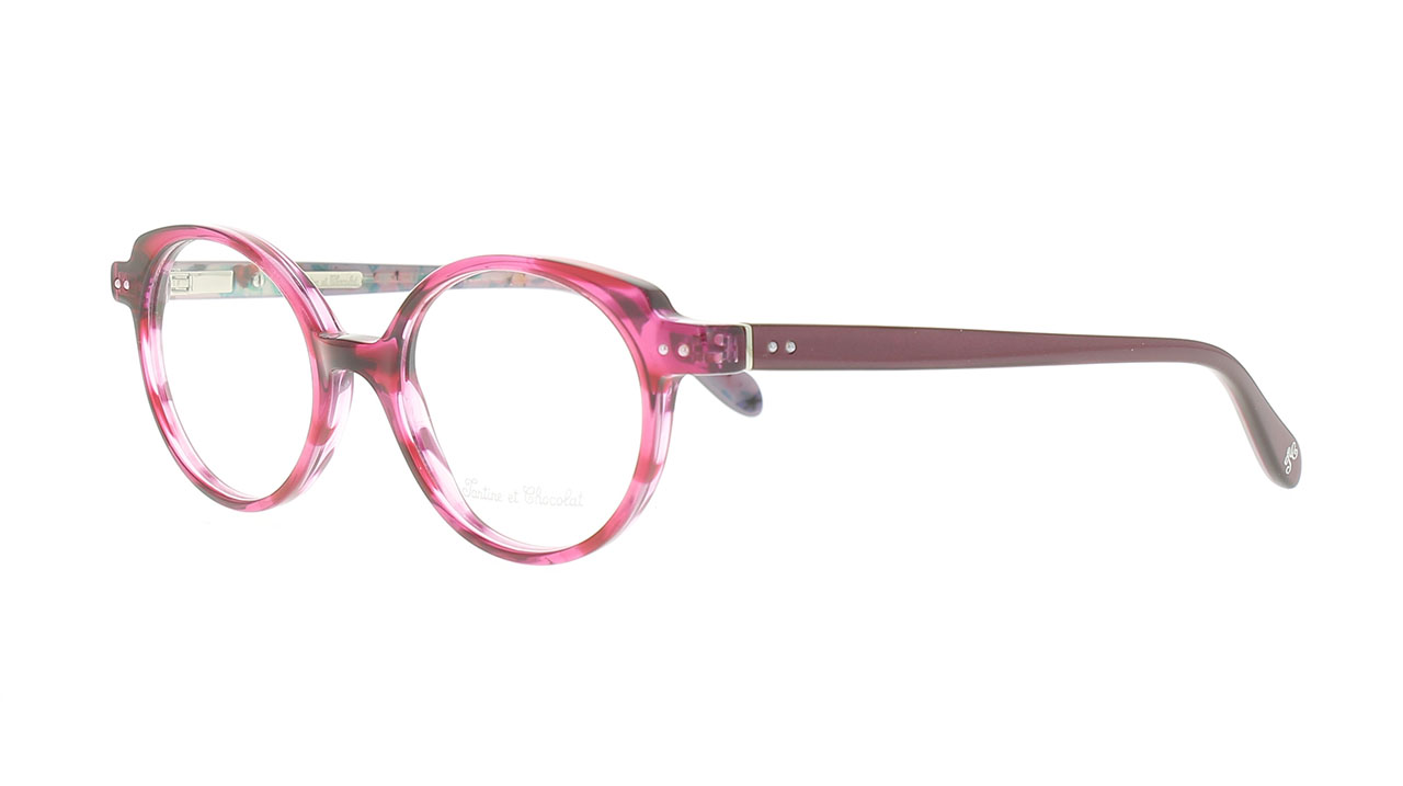 Paire de lunettes de vue Tartine-et-chocolat Tcaa343 couleur rose - Côté à angle - Doyle