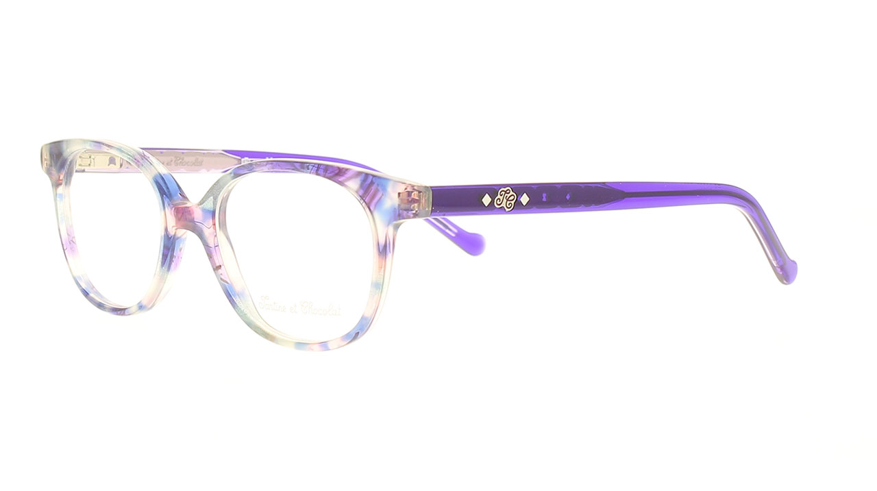Paire de lunettes de vue Tartine-et-chocolat Tcaa360 couleur mauve - Côté à angle - Doyle