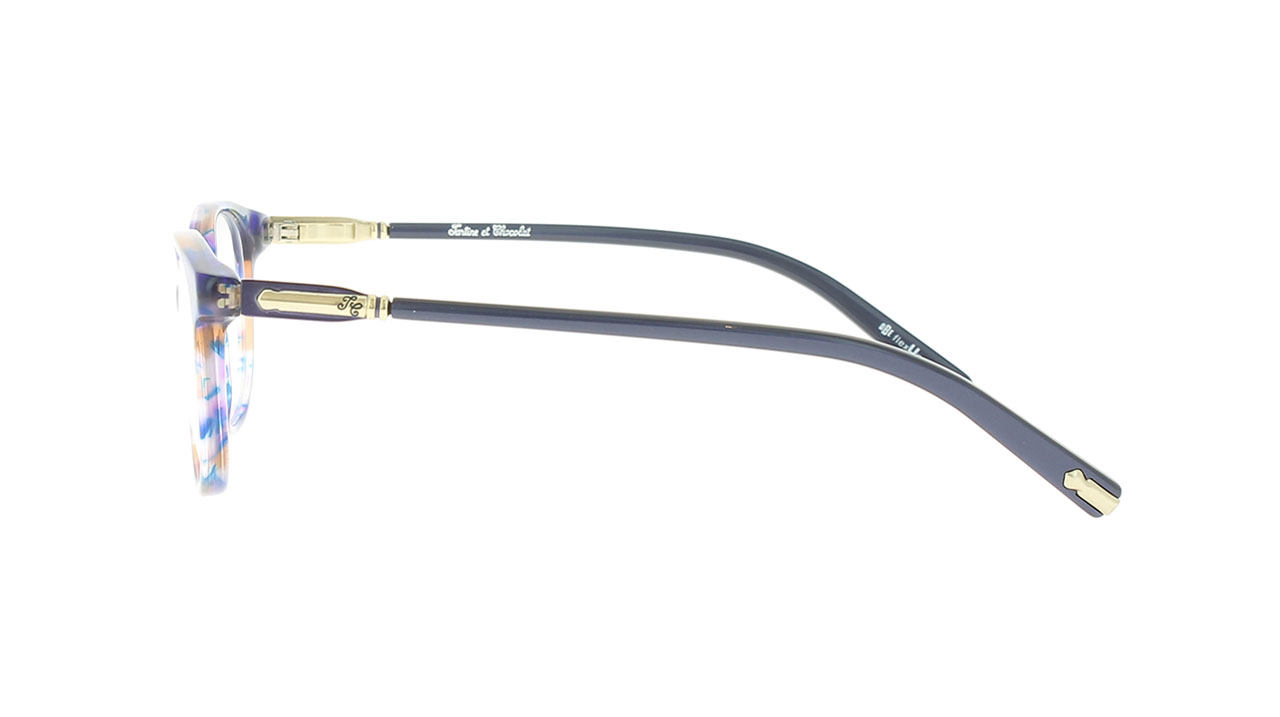 Paire de lunettes de vue Tartine-et-chocolat Tcam011 couleur bleu - Côté droit - Doyle