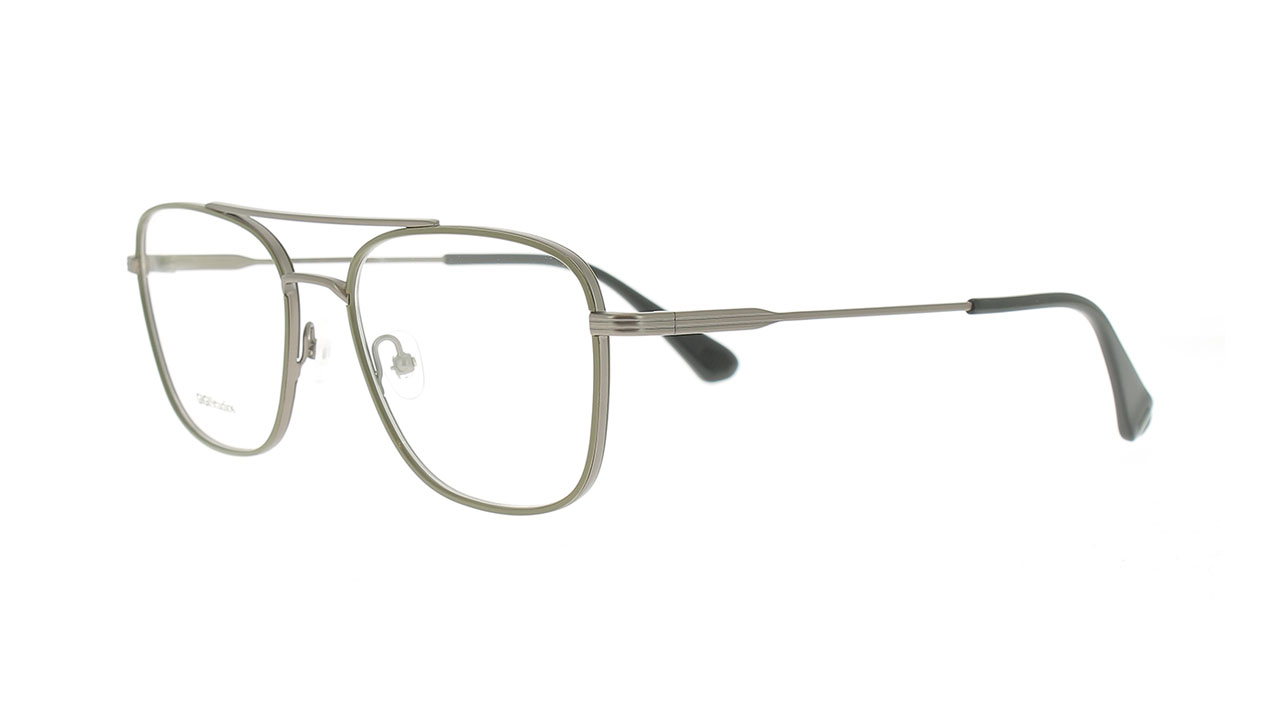 Paire de lunettes de vue Gigi-studios Basquiat couleur gris - Côté à angle - Doyle