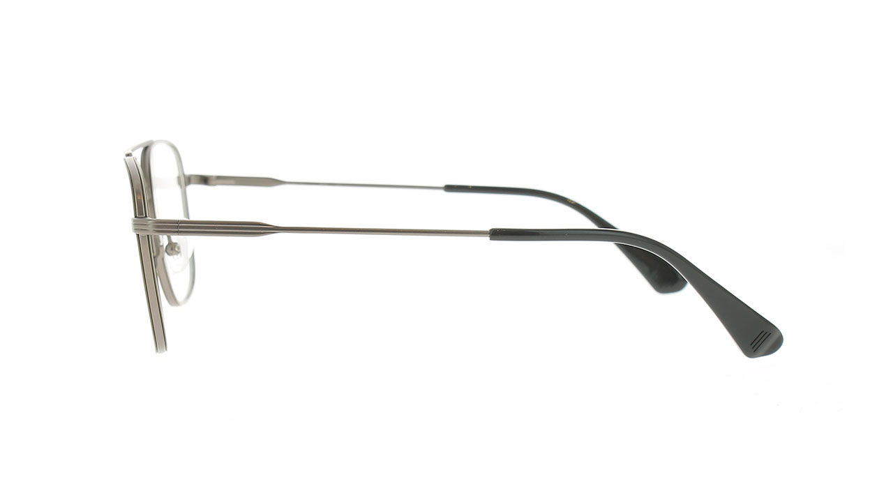 Paire de lunettes de vue Gigi-studios Basquiat couleur gris - Côté droit - Doyle