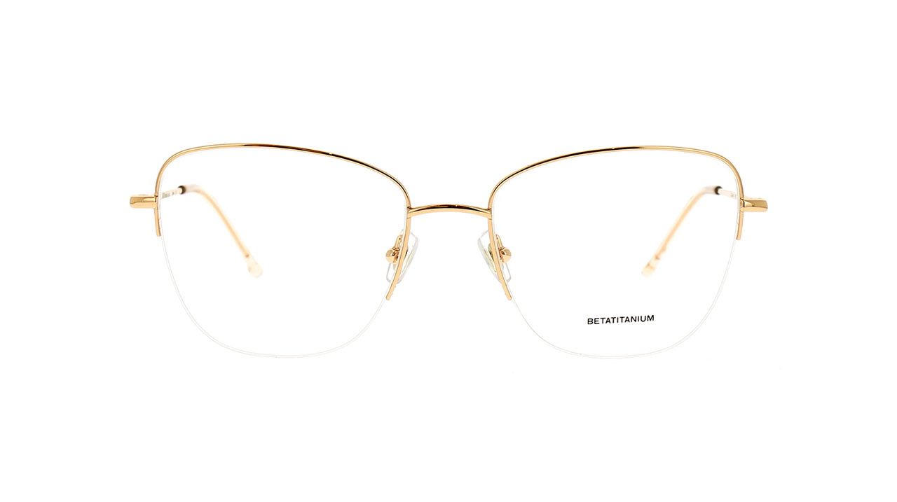 Paire de lunettes de vue Gigi-studios Lullaby couleur or rose - Doyle