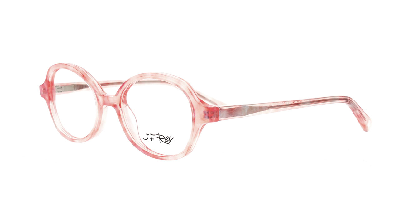 Paire de lunettes de vue Jf-rey Dance couleur pêche cristal - Côté à angle - Doyle