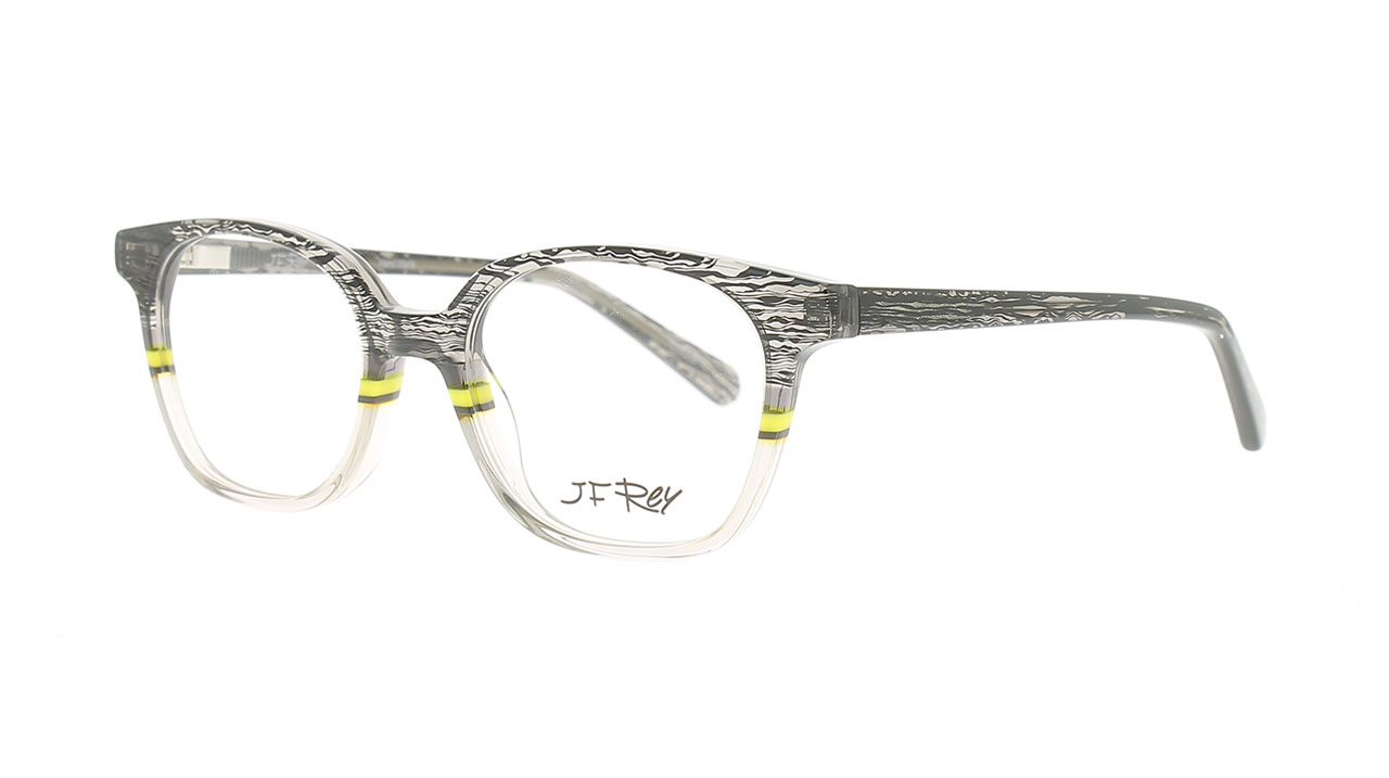 Paire de lunettes de vue Jf-rey Neon couleur gris - Côté à angle - Doyle