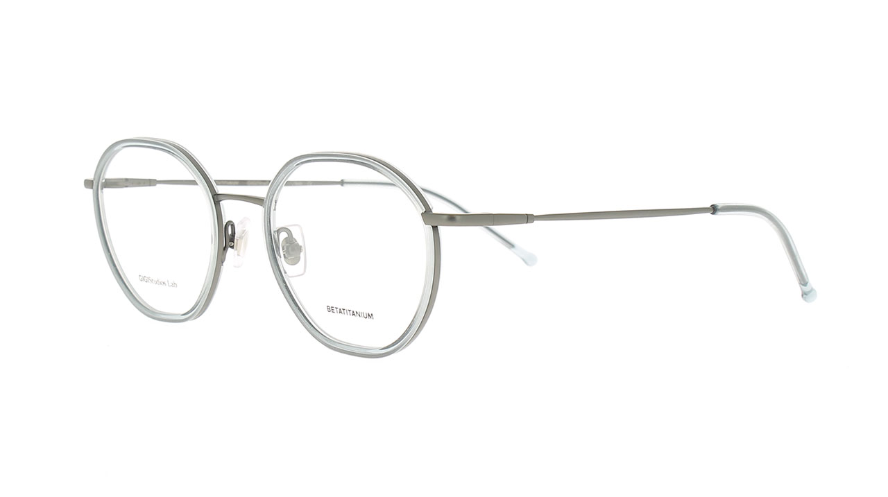 Paire de lunettes de vue Gigi-studios India couleur gris - Côté à angle - Doyle