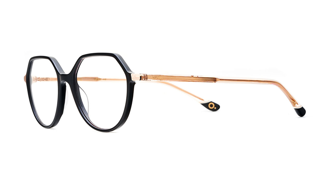 Paire de lunettes de vue Etnia-barcelona Orchid couleur noir - Côté à angle - Doyle