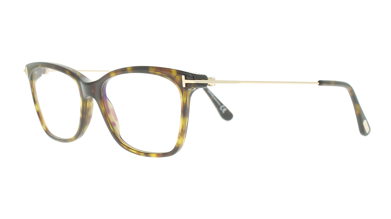 Paire de lunettes de vue Tom-ford Tf5712-b couleur brun - Côté à angle - Doyle