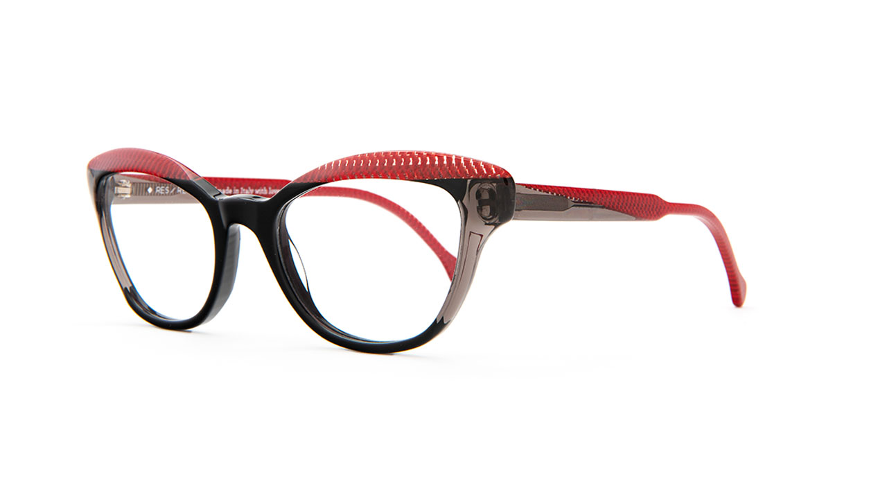 Paire de lunettes de vue Res-rei Carat couleur noir - Côté à angle - Doyle