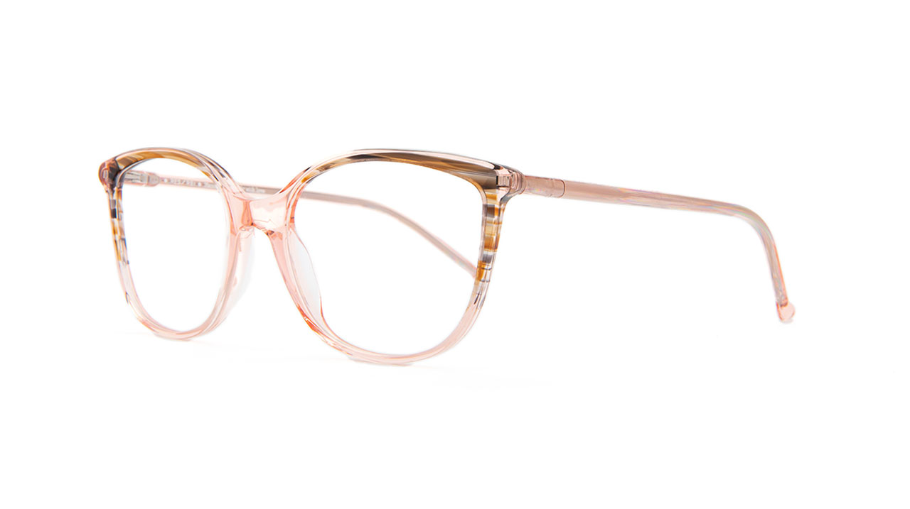 Paire de lunettes de vue Res-rei Pina colada couleur rose - Côté à angle - Doyle