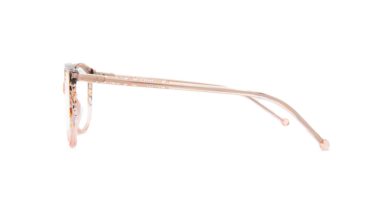Paire de lunettes de vue Res-rei Pina colada couleur rose - Côté droit - Doyle