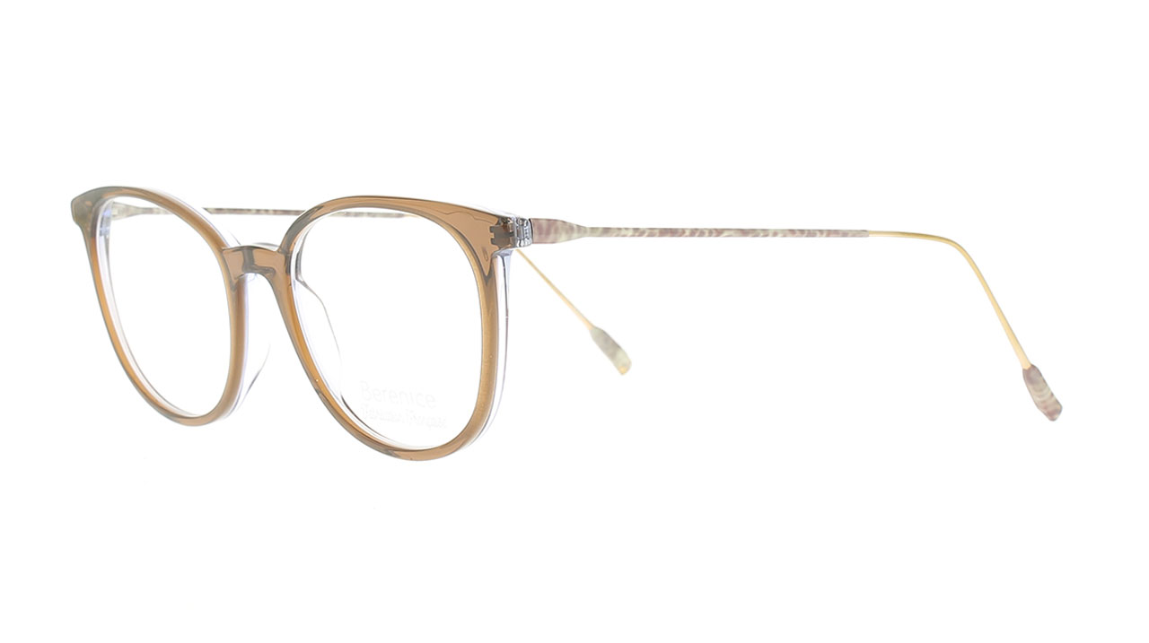 Paire de lunettes de vue Berenice Alixia couleur sable - Côté à angle - Doyle
