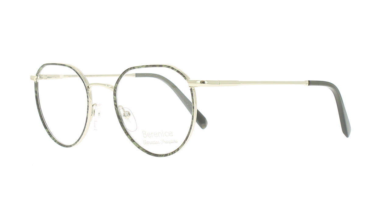 Paire de lunettes de vue Berenice Sixtine couleur gris - Côté à angle - Doyle
