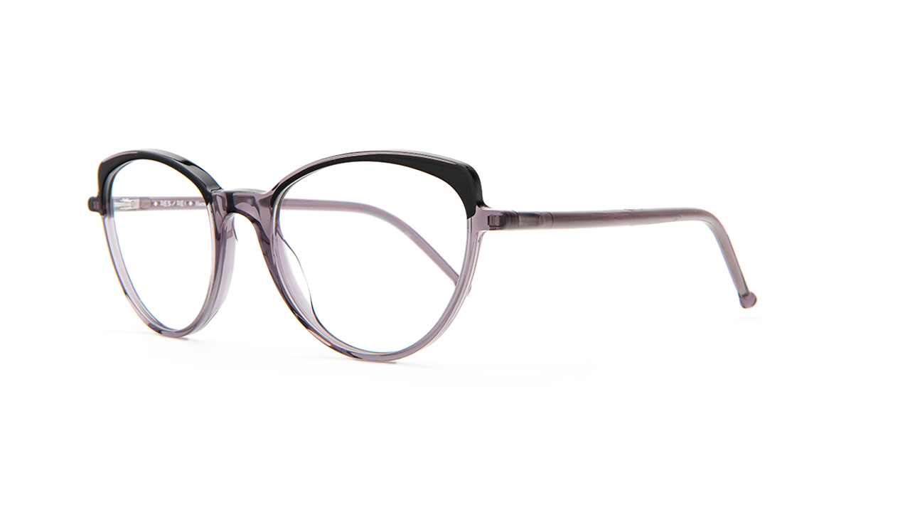 Paire de lunettes de vue Res-rei Paradise couleur gris - Côté à angle - Doyle