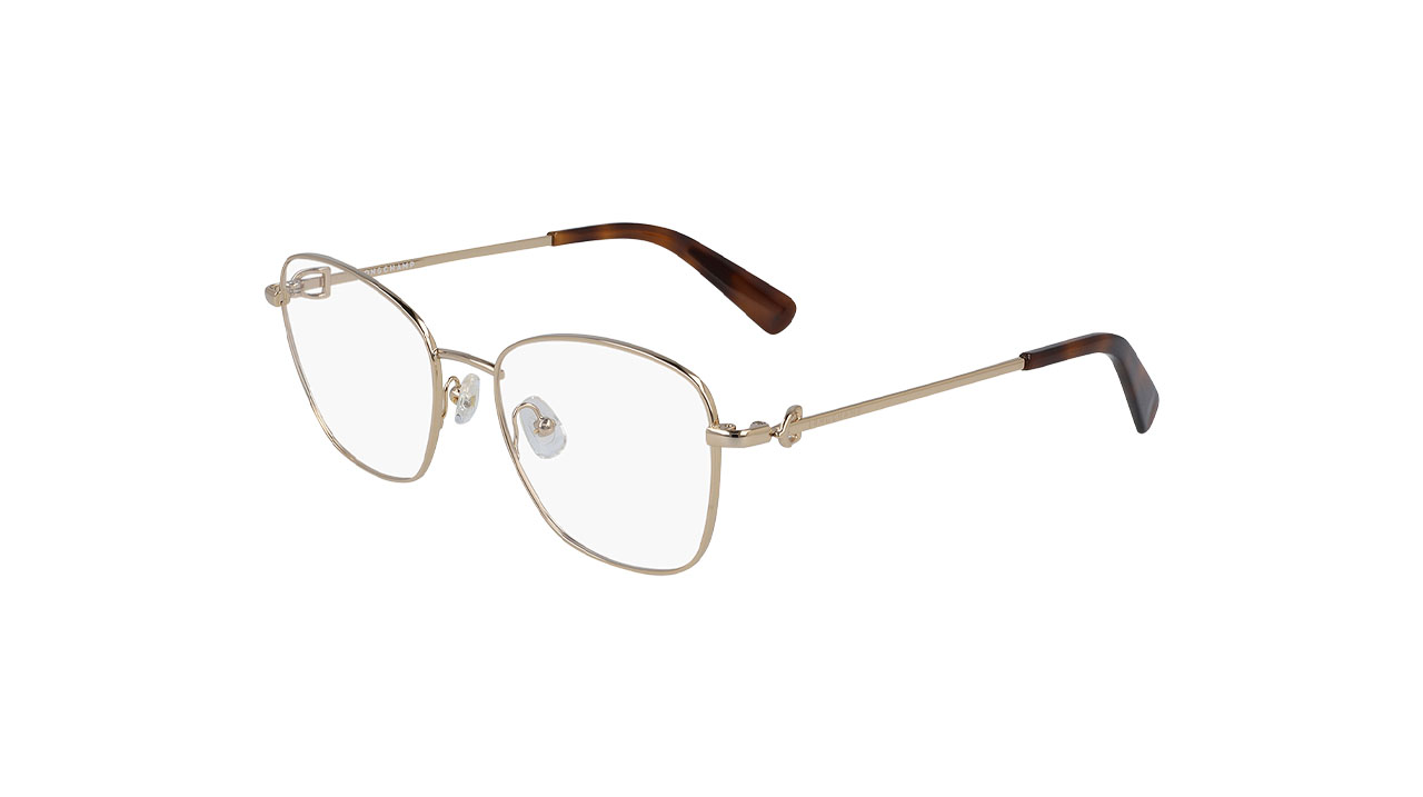 Paire de lunettes de vue Longchamp Lo2133 couleur or - Côté à angle - Doyle
