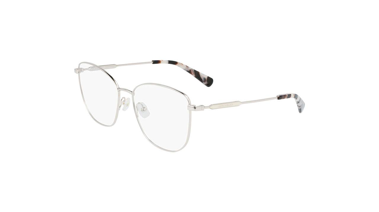 Paire de lunettes de vue Longchamp Lo2136 couleur gris - Côté à angle - Doyle