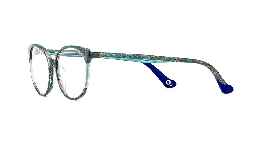 Paire de lunettes de vue Etnia-barcelona Hannah bay couleur vert - Côté à angle - Doyle