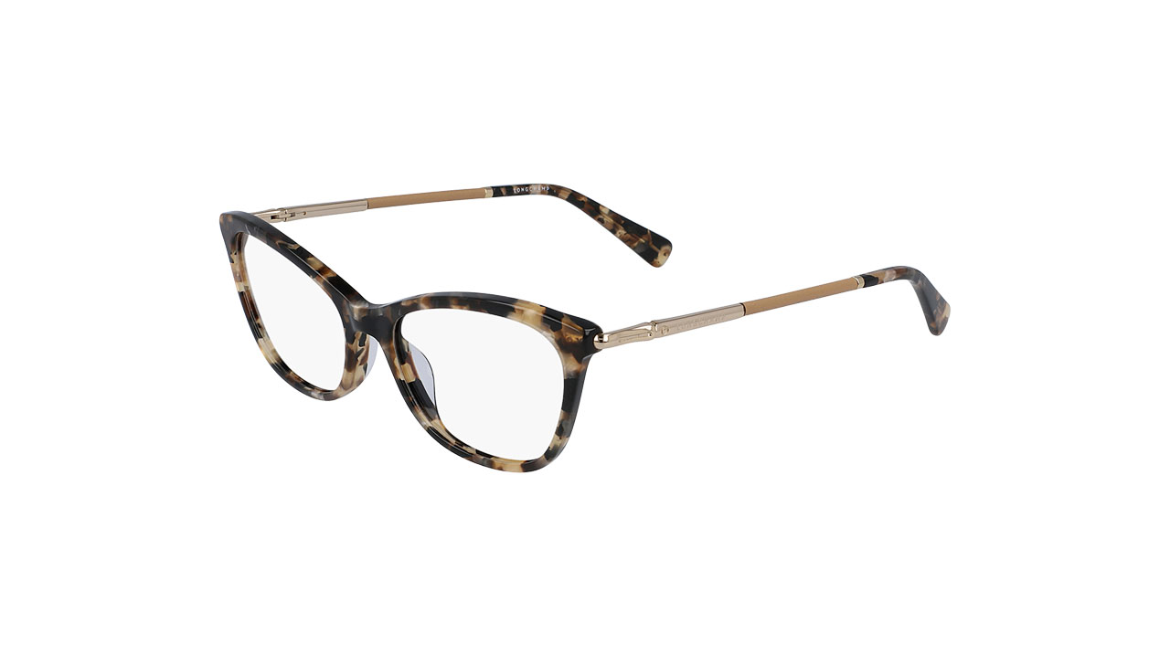 Paire de lunettes de vue Longchamp Lo2670l couleur brun - Côté à angle - Doyle
