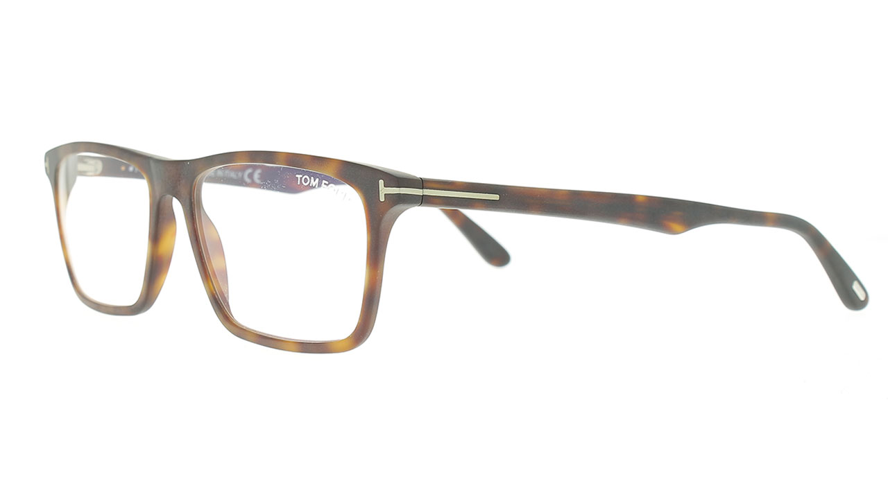 Paire de lunettes de vue Tom-ford Tf5681-b couleur brun - Côté à angle - Doyle