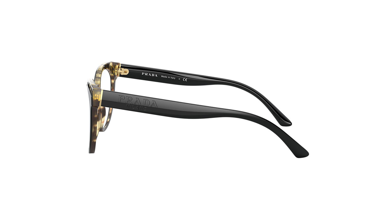 Paire de lunettes de vue Prada Pr05w couleur noir - Côté droit - Doyle