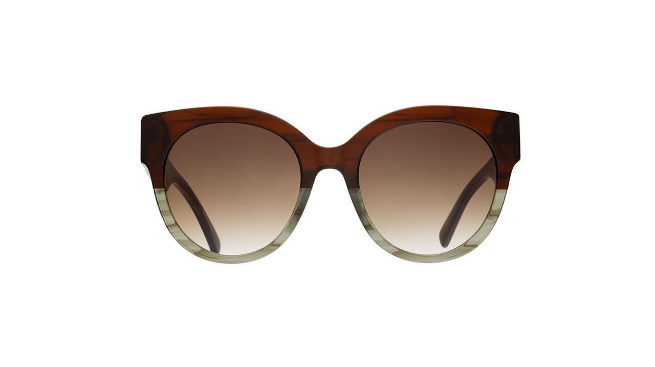 Paire de lunettes de soleil Longchamp Lo673s couleur brun - Doyle
