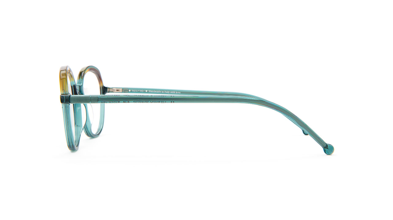 Paire de lunettes de vue Res-rei Tequila sunrise couleur turquoise - Côté droit - Doyle