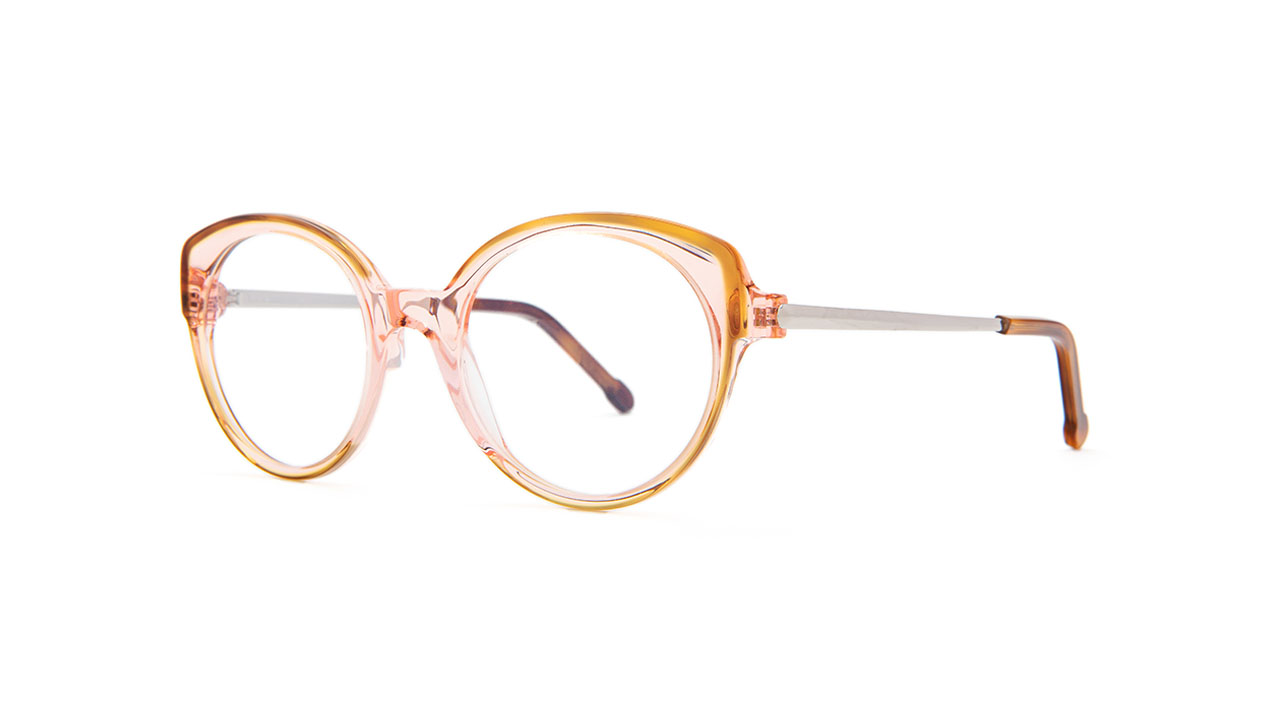Paire de lunettes de vue Res-rei Anise couleur rose - Côté à angle - Doyle