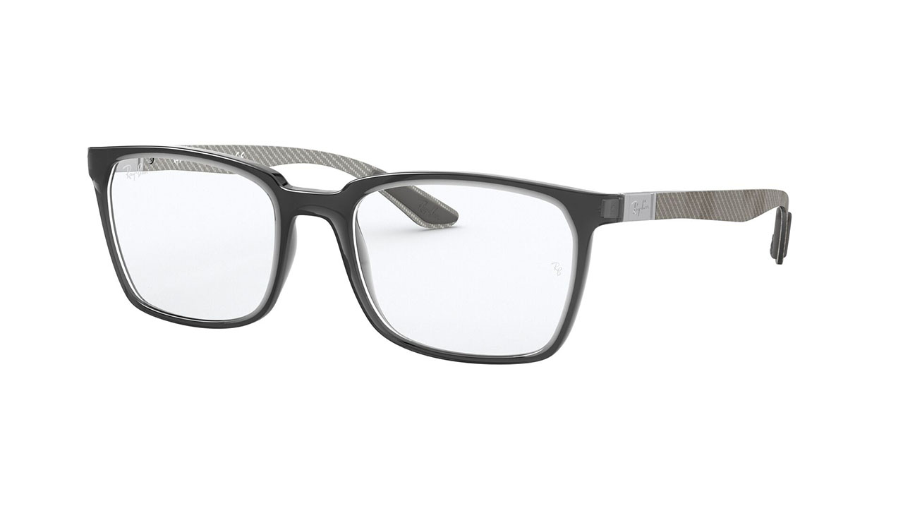 Paire de lunettes de vue Ray-ban Rx8906 couleur gris - Côté à angle - Doyle