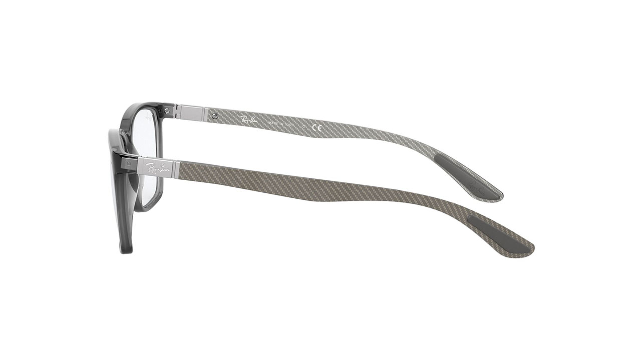 Paire de lunettes de vue Ray-ban Rx8906 couleur gris - Côté droit - Doyle