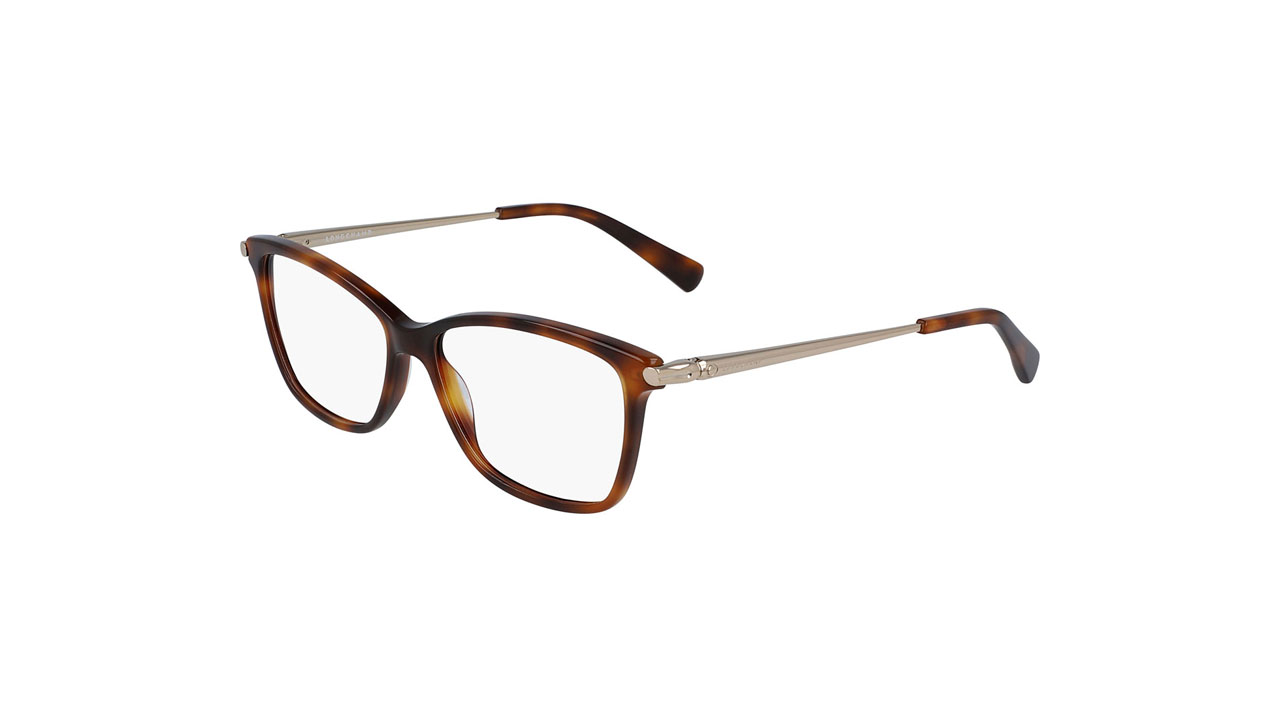 Paire de lunettes de vue Longchamp Lo2621 couleur brun - Côté à angle - Doyle