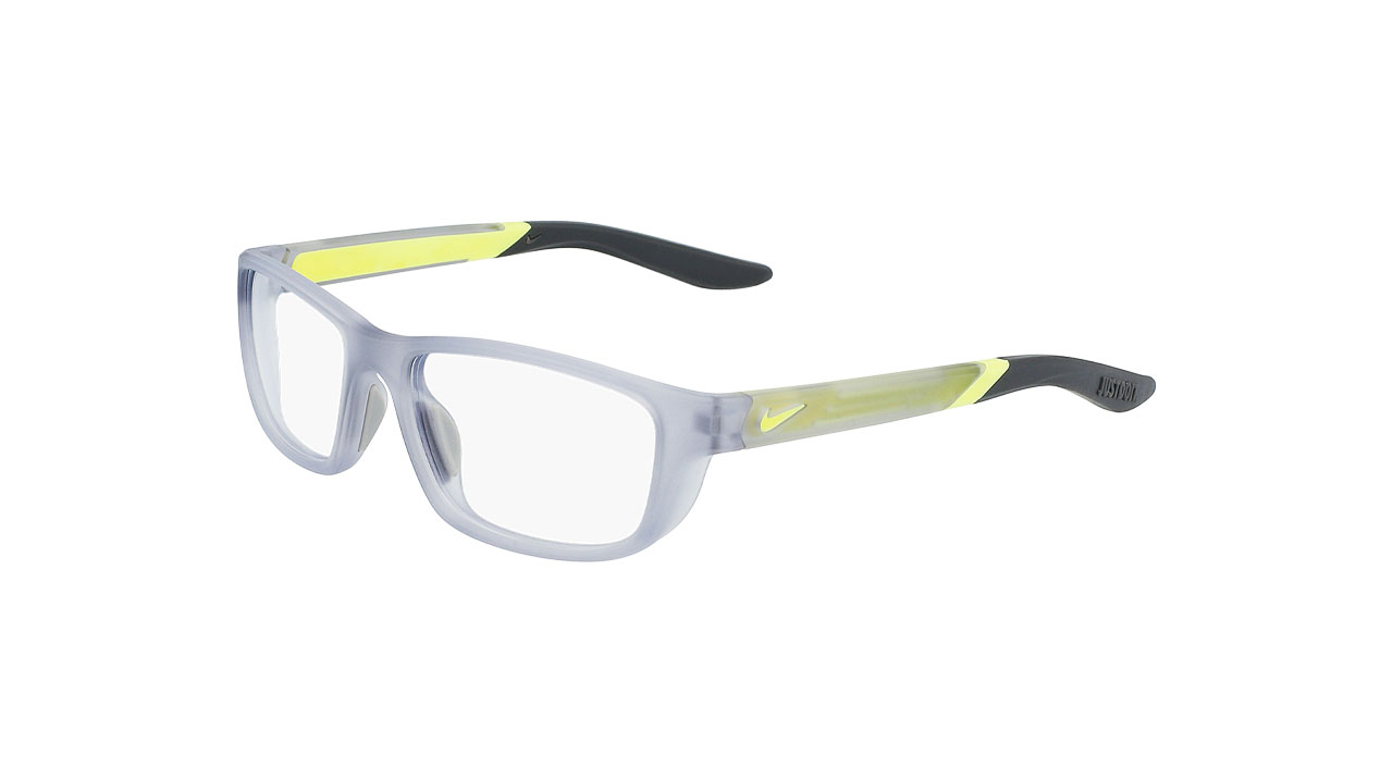 Paire de lunettes de vue Nike 5044 couleur gris - Côté à angle - Doyle