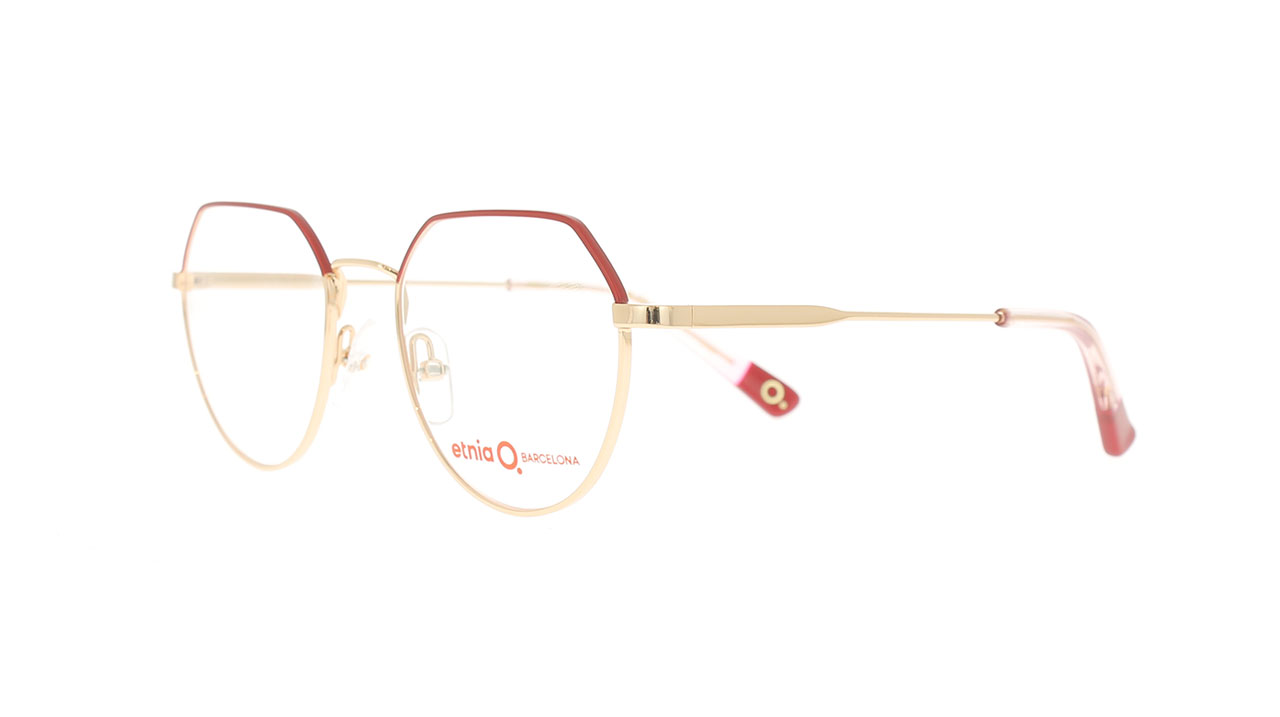 Paire de lunettes de vue Etnia-barcelona Milu couleur rouge - Côté à angle - Doyle
