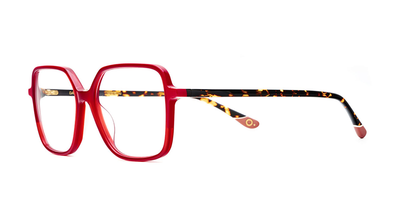 Paire de lunettes de vue Etnia-barcelona Daisy couleur rouge - Côté à angle - Doyle