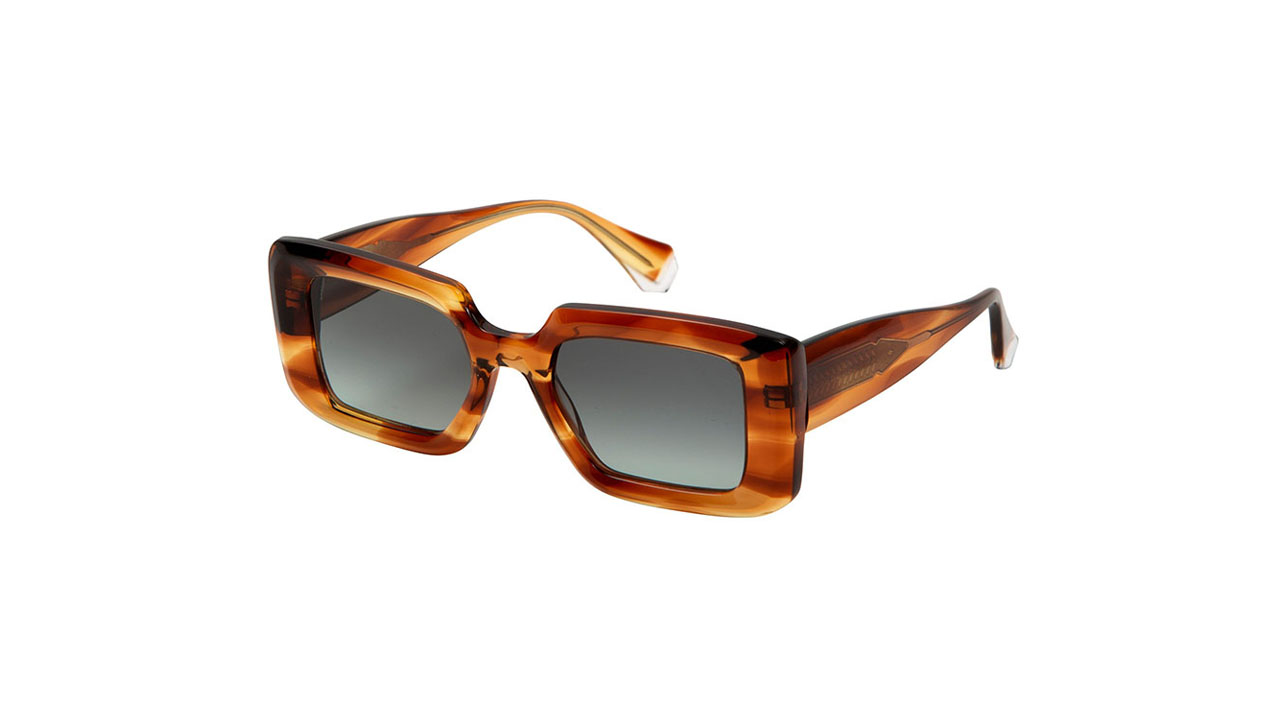 Paire de lunettes de soleil Gigi-studios Ash /s couleur brun - Côté à angle - Doyle