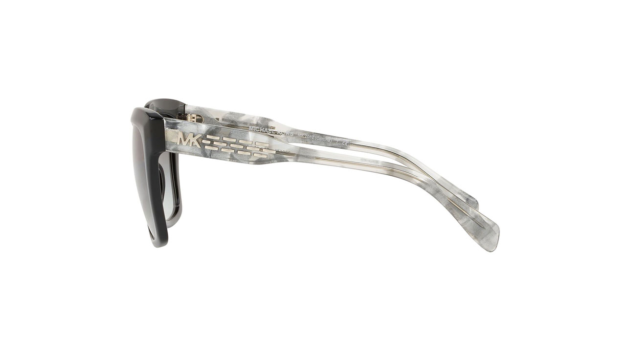 Paire de lunettes de soleil Michael-kors Mk2082 /s couleur noir - Côté droit - Doyle