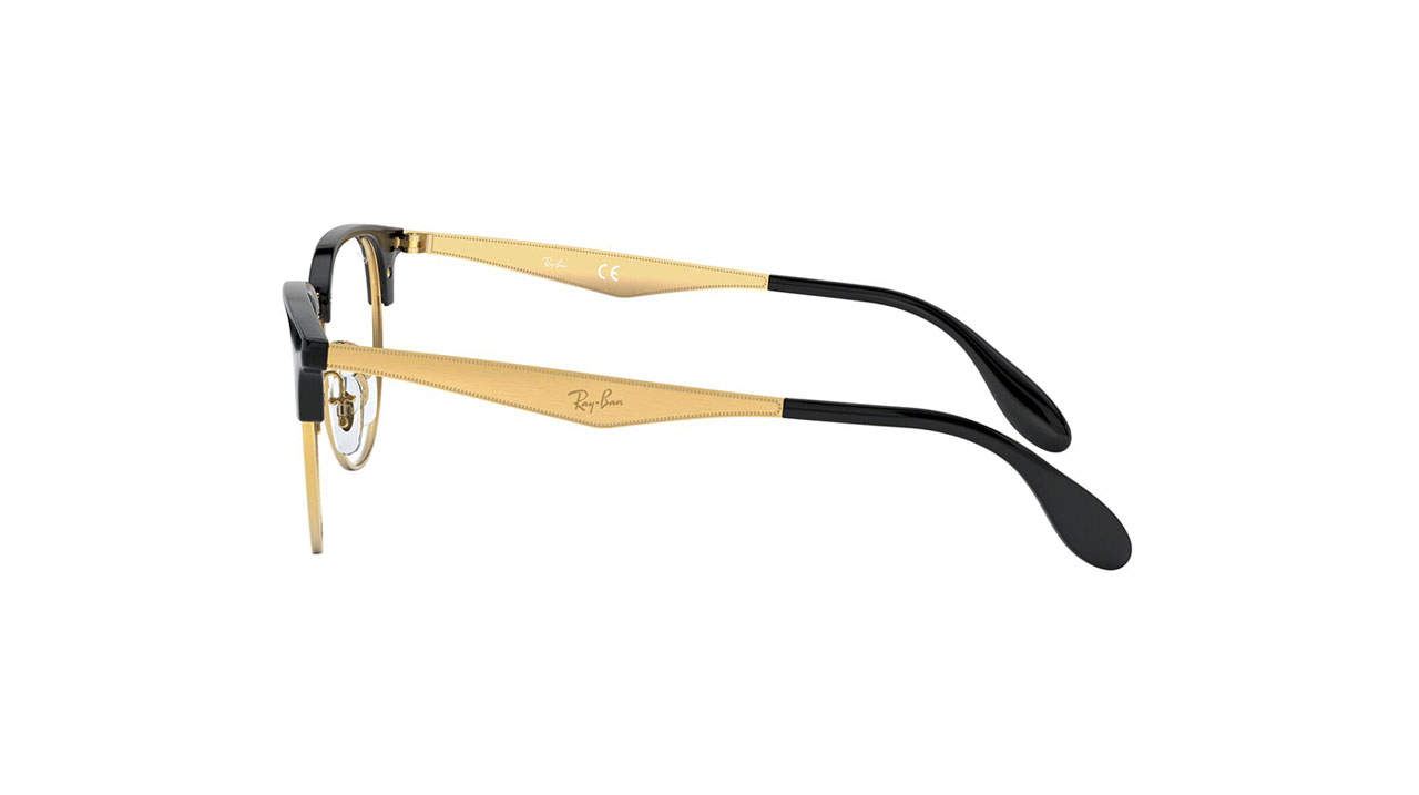 Paire de lunettes de vue Ray-ban Rx6396 couleur noir - Côté droit - Doyle