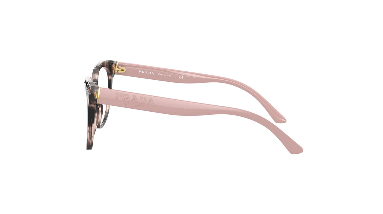 Paire de lunettes de vue Prada Pr05w couleur rose - Côté droit - Doyle