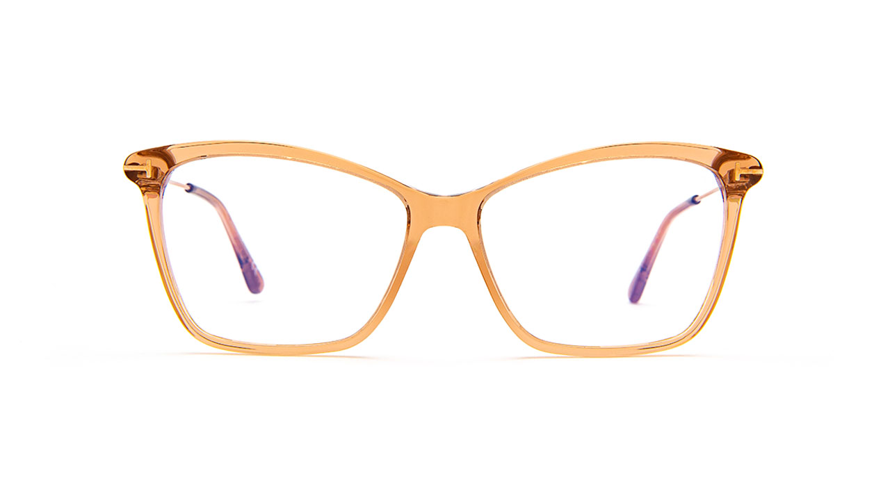Paire de lunettes de vue Tom-ford Tf5687-b couleur pêche cristal - Doyle
