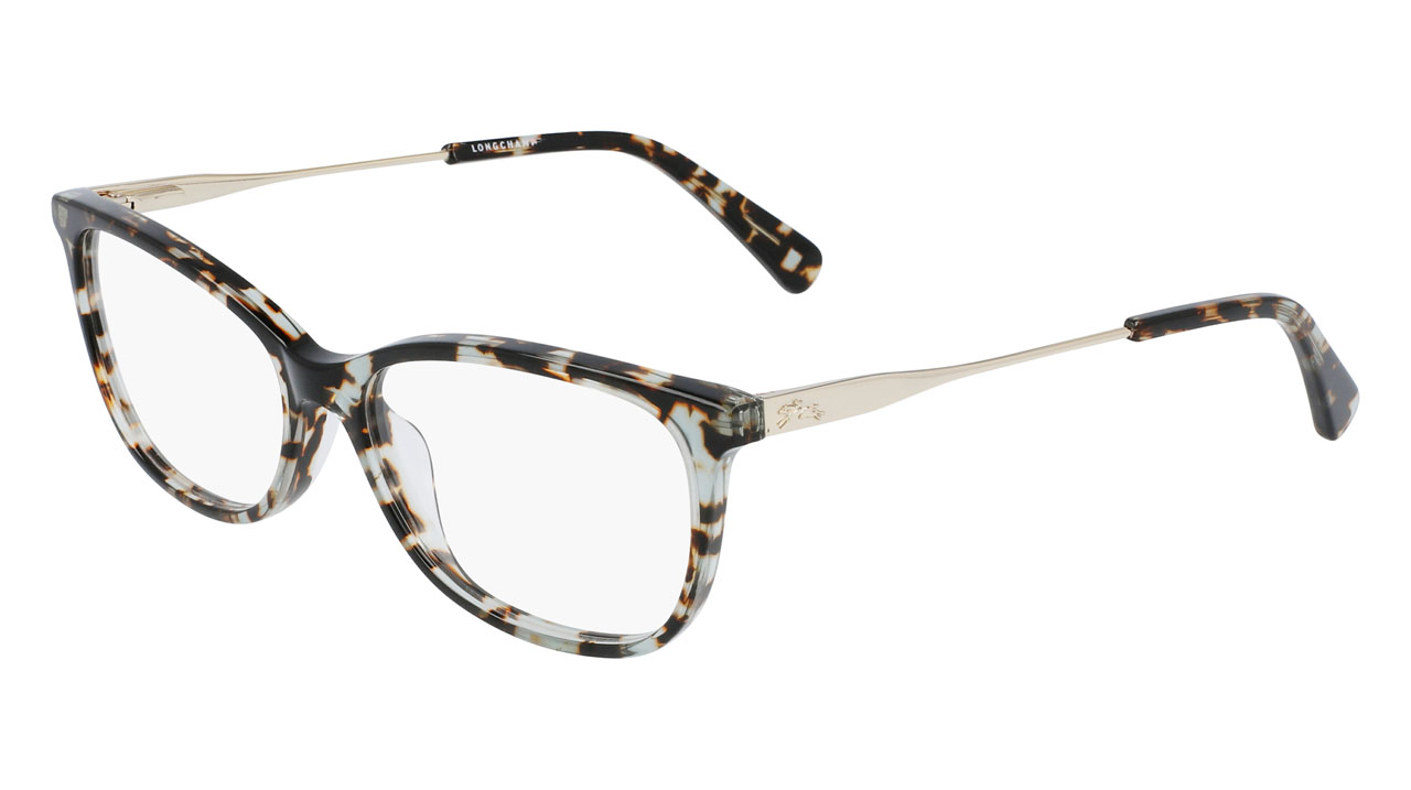 Paire de lunettes de vue Longchamp Lo2675 couleur bronze - Côté à angle - Doyle