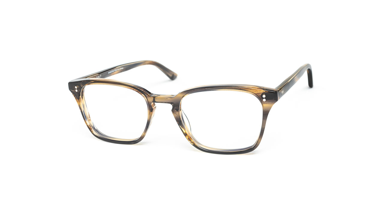 Paire de lunettes de vue Salt Fuller 50 couleur brun - Côté à angle - Doyle