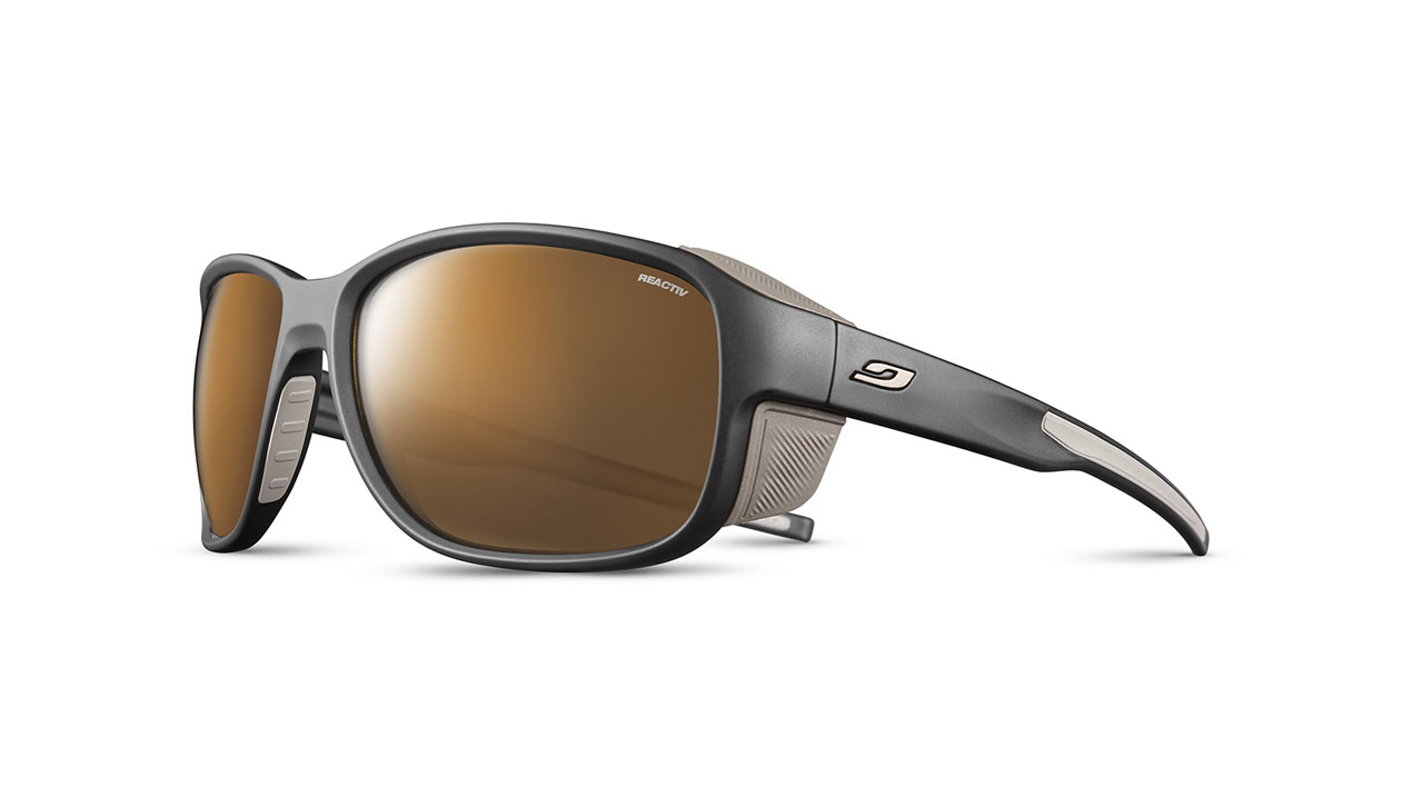 Paire de lunettes de soleil Julbo Js542 monterosa 2 couleur noir - Côté à angle - Doyle