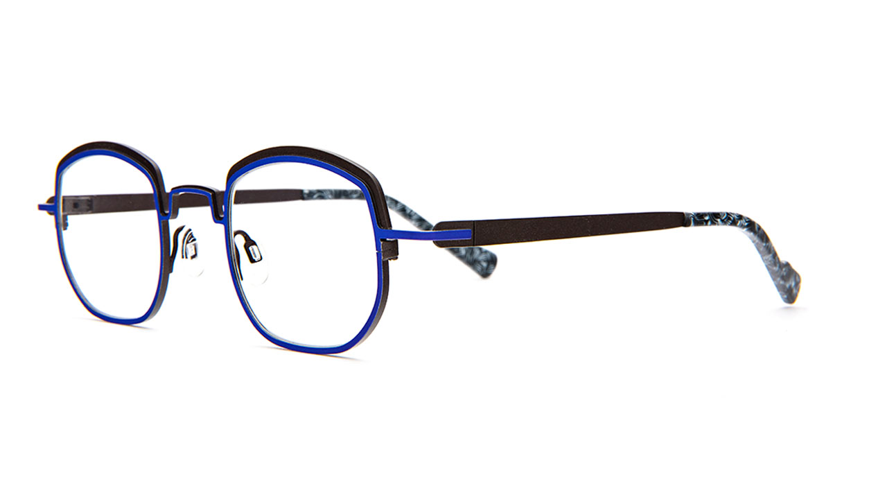 Paire de lunettes de vue Matttew-eyewear Prado couleur marine - Côté à angle - Doyle